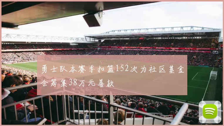 勇士队本赛季扣篮152次为社区基金会筹集38万元善款